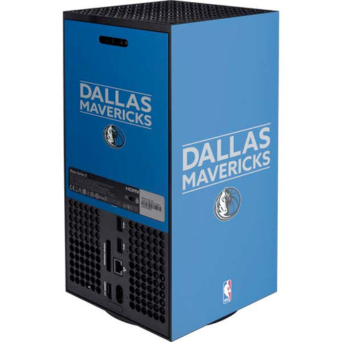 NBA Dallas Mavericks Standard - Light Blue XBox Series X Digital Edition Console Skin