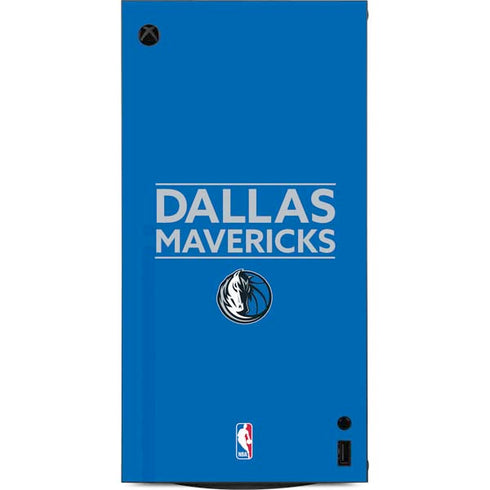 NBA Dallas Mavericks Standard - Light Blue XBox Series X Digital Edition Console Skin