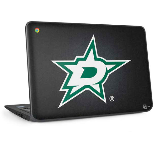 NHL Dallas Stars Black Background HP Chromebook Skin
