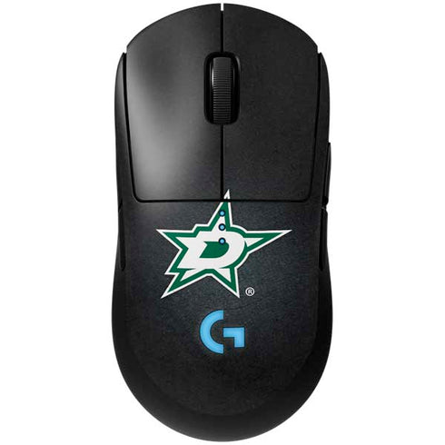 NHL Dallas Stars Black Background G Pro Wireless Gaming Mouse Skin