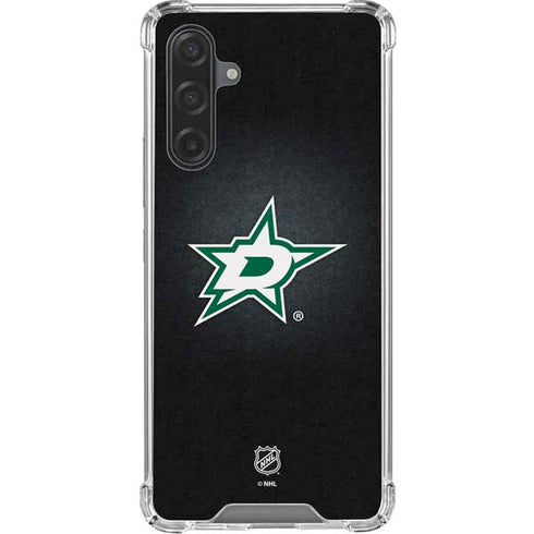 NHL Dallas Stars Black Background Galaxy A17 Clear Case