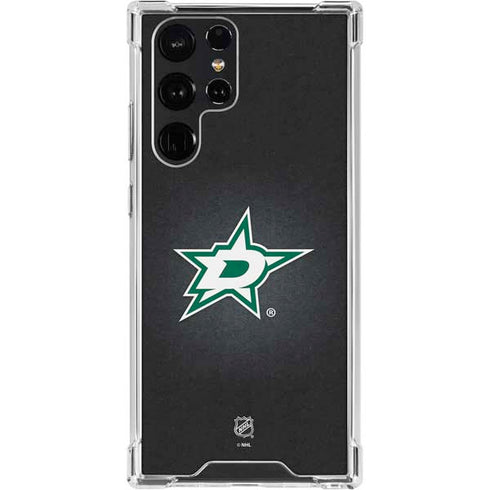 NHL Dallas Stars Black Background Galaxy S23 Ultra Clear Case