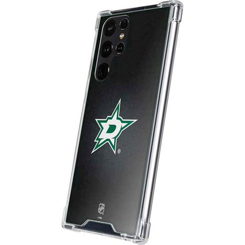 NHL Dallas Stars Black Background Galaxy S23 Ultra Clear Case