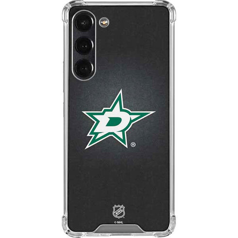 NHL Dallas Stars Black Background Galaxy S24 FE Clear Case