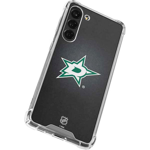 NHL Dallas Stars Black Background Galaxy S24 FE Clear Case