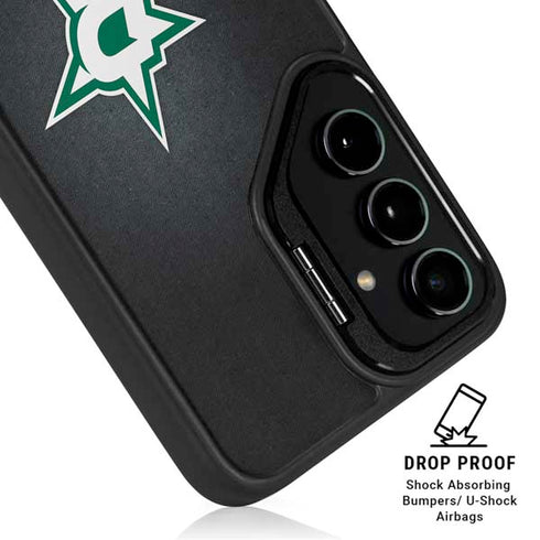 NHL Dallas Stars Black Background Galaxy S24 Kickstand Case