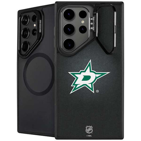 NHL Dallas Stars Black Background Galaxy Cases