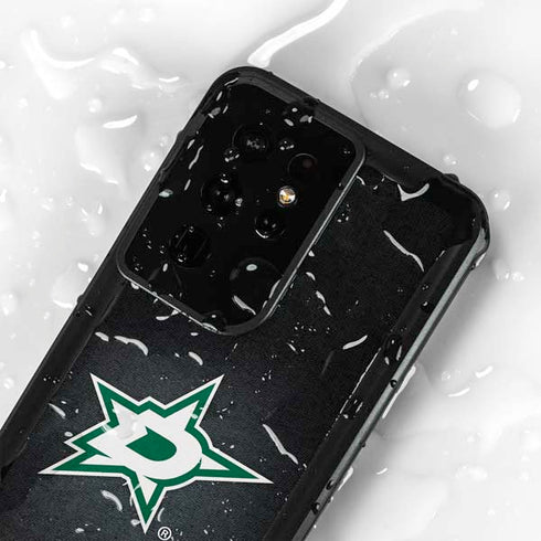 NHL Dallas Stars Black Background Galaxy S24 Ultra Waterproof Case