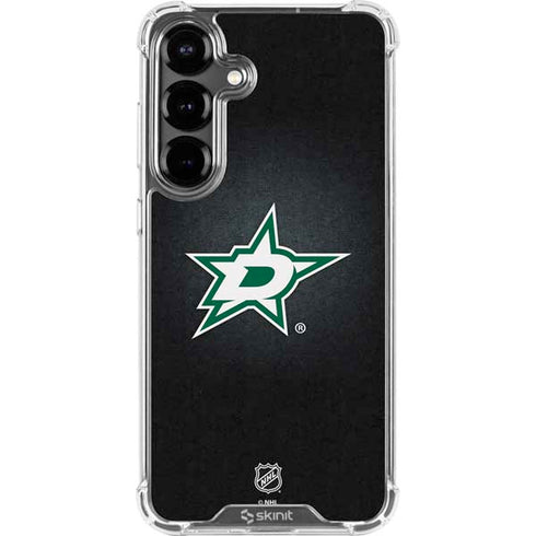 NHL Dallas Stars Black Background Galaxy S26 Clear Case