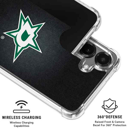 NHL Dallas Stars Black Background Galaxy S26 Plus Clear Case