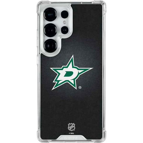 NHL Dallas Stars Black Background Galaxy S26 Ultra Clear Case