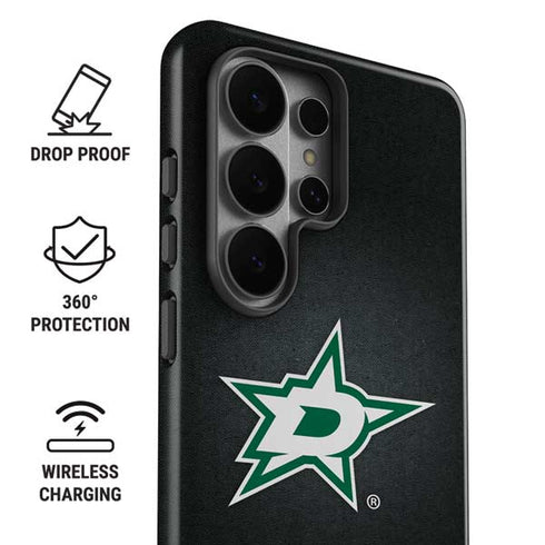 NHL Dallas Stars Black Background Galaxy S26 Ultra Impact Case