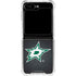 NHL Dallas Stars Black Background Galaxy Z Flip6 Clear Case