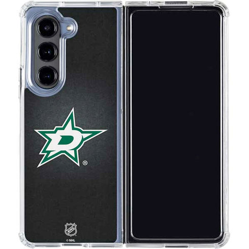 NHL Dallas Stars Black Background Galaxy Z Fold5 5G Clear Case