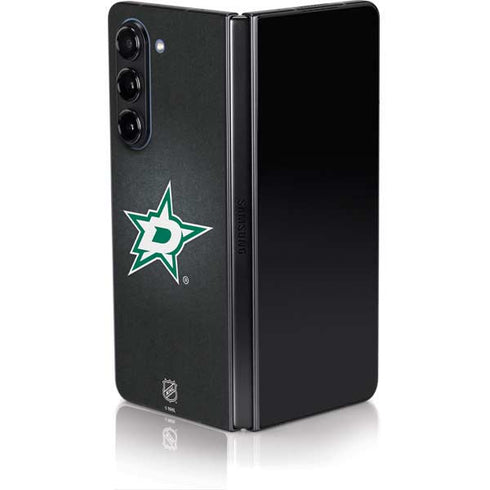 NHL Dallas Stars Black Background Galaxy Z Fold5 5G Skin