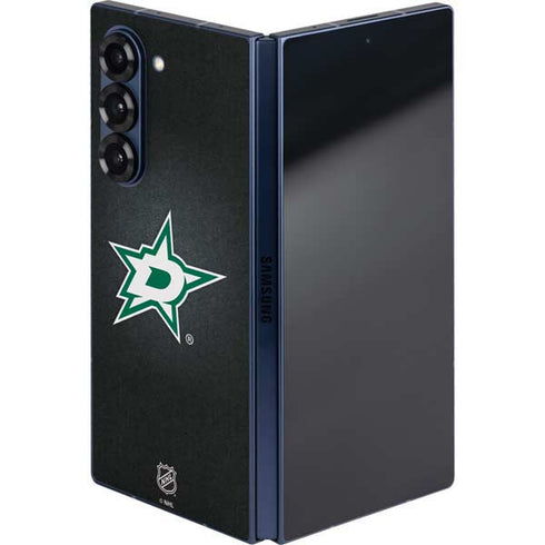 NHL Dallas Stars Black Background Galaxy Z Fold6 Skin