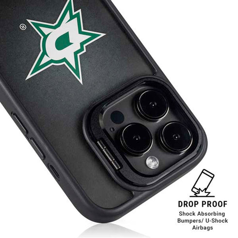 NHL Dallas Stars Black Background iPhone 14 Pro Max Kickstand Case