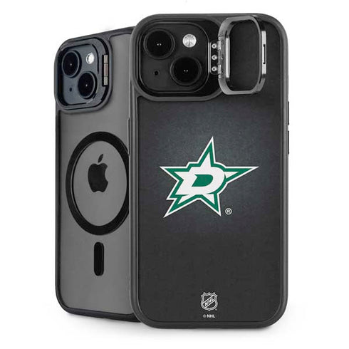 NHL Dallas Stars Black Background iPhone 15 Plus Kickstand Case