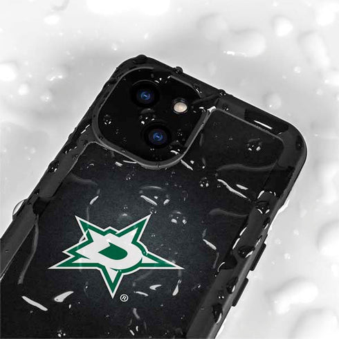 NHL Dallas Stars Black Background iPhone 15 Plus Waterproof Case