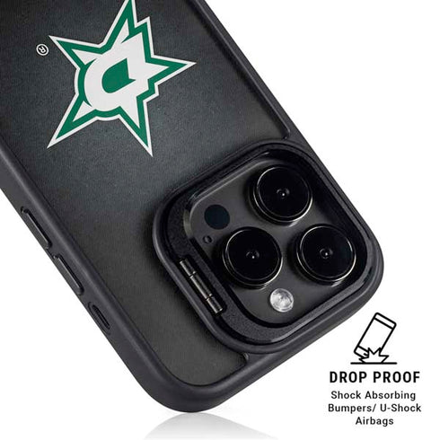 NHL Dallas Stars Black Background iPhone 15 Pro Max Kickstand Case