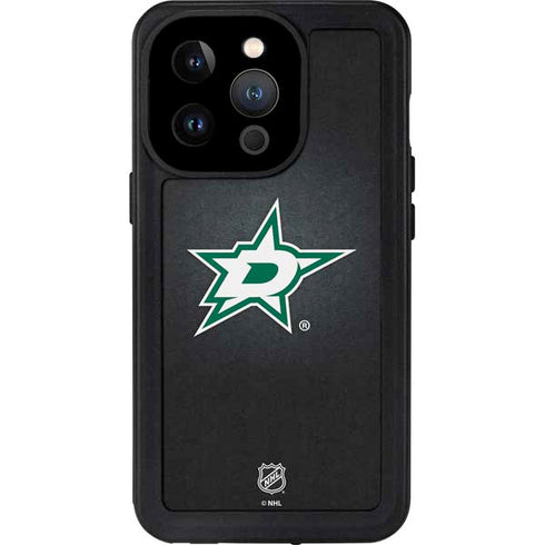 NHL Dallas Stars Black Background iPhone 15 Pro Waterproof Case