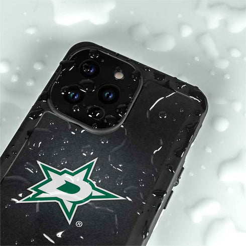 NHL Dallas Stars Black Background iPhone 15 Pro Waterproof Case
