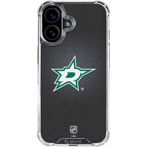 NHL Dallas Stars Black Background iPhone 16 Plus Clear Case