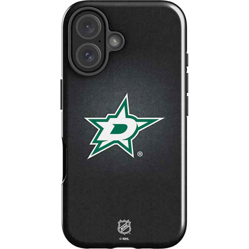 NHL Dallas Stars Black Background iPhone 16 Plus Impact Case