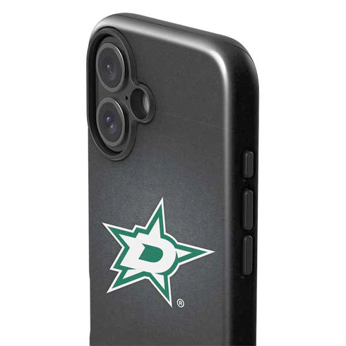 NHL Dallas Stars Black Background iPhone 16 Plus Impact Case