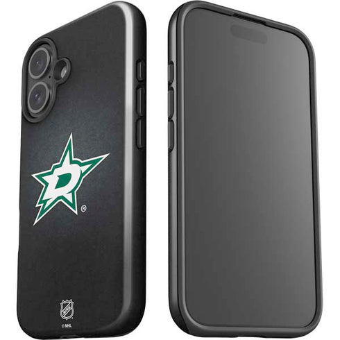 NHL Dallas Stars Black Background iPhone 16 Plus Impact Case