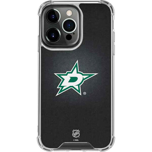 NHL Dallas Stars Black Background iPhone 16 Pro Max Clear Case