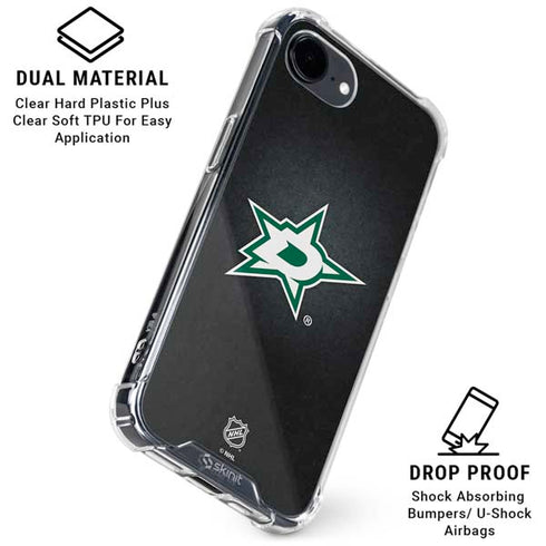NHL Dallas Stars Black Background iPhone 16e Clear Case