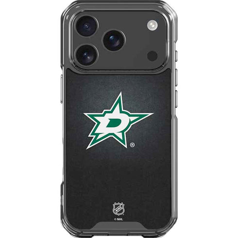 NHL Dallas Stars Black Background iPhone 18 Pro Clear Case