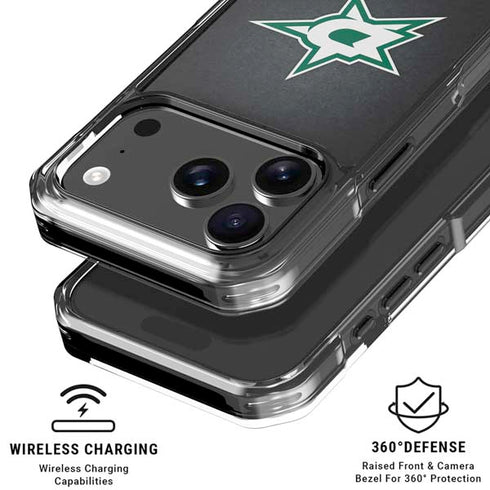 NHL Dallas Stars Black Background iPhone 18 Pro Clear Case