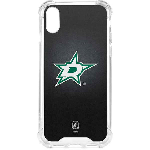 NHL Dallas Stars Black Background iPhone XS Clear Case
