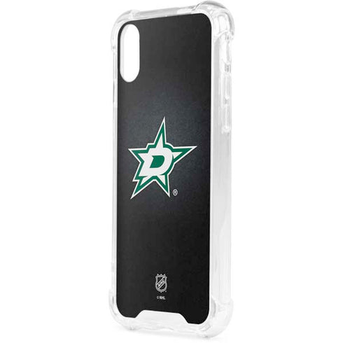 NHL Dallas Stars Black Background iPhone XS Clear Case