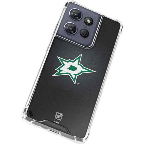 NHL Dallas Stars Black Background Moto G 5G (2025) Clear Case