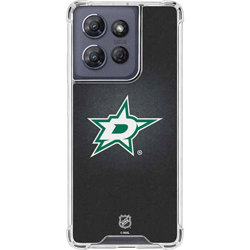 NHL Dallas Stars Black Background Moto G Play 5G (2025) Clear Case