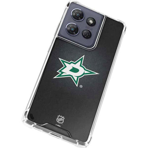 NHL Dallas Stars Black Background Moto G Power 5G (2025) Clear Case