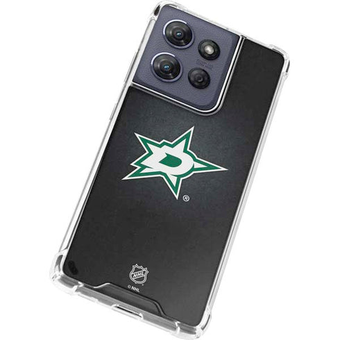 NHL Dallas Stars Black Background Moto G Stylus 5G (2025) Clear Case