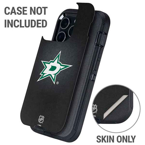 NHL Dallas Stars Black Background Otterbox Defender iPhone Skin