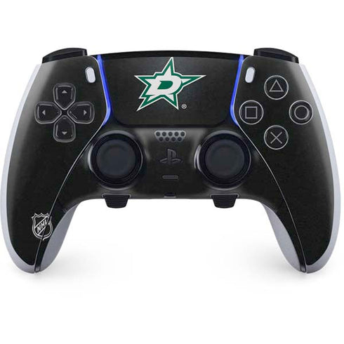 NHL Dallas Stars Black Background PS5 DualSense Edge Pro Controller Skin