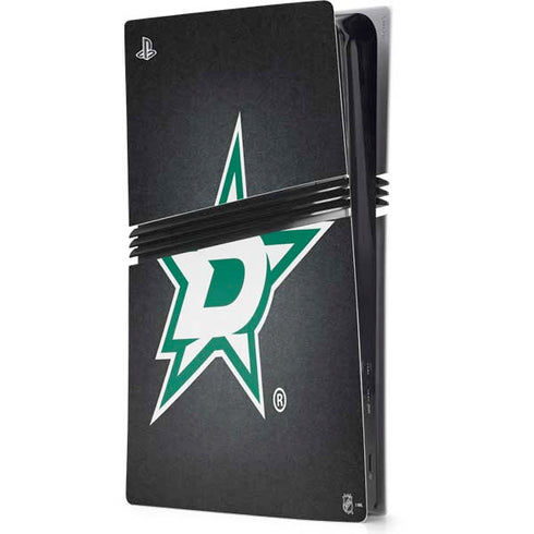 NHL Dallas Stars Black Background PS5 Pro Console Skin