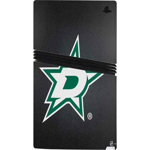 NHL Dallas Stars Black Background PS5 Pro Console Skin
