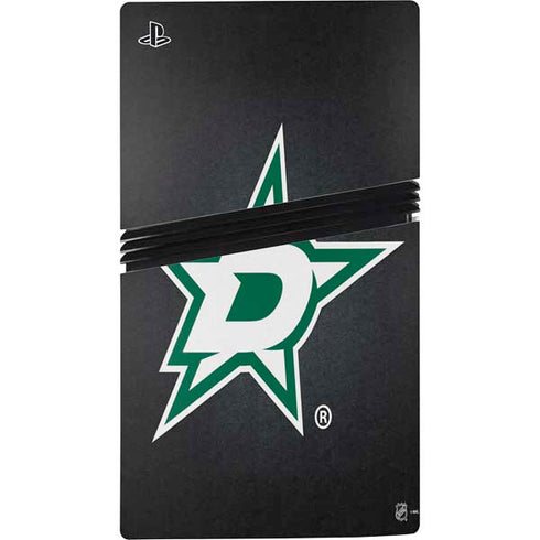 NHL Dallas Stars Black Background PS5 Pro Disk Bundle Skin