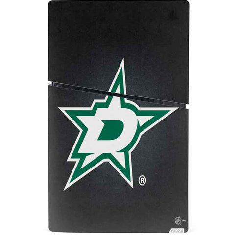 NHL Dallas Stars Black Background PS5 Slim Digital Edition Console Skin