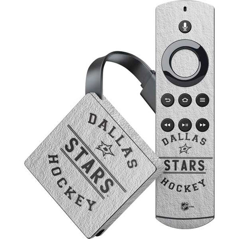 NHL Dallas Stars Black Text Amazon Fire TV Skin