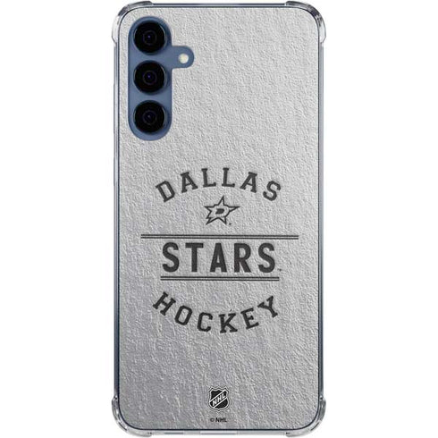 NHL Dallas Stars Black Text Galaxy A55 5G Clear Case