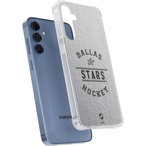 NHL Dallas Stars Black Text Galaxy A55 5G Clear Case