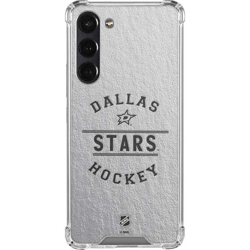 NHL Dallas Stars Black Text Galaxy S24 FE Clear Case